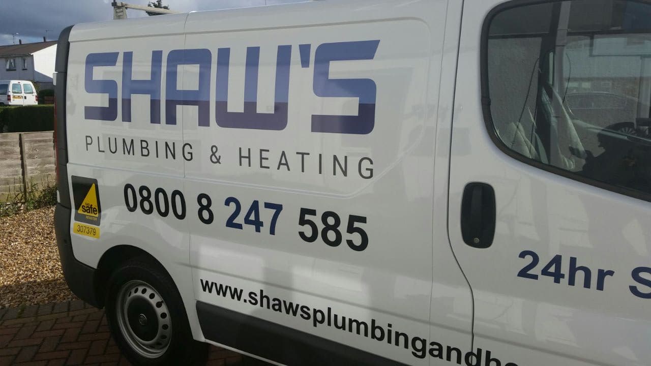 Shaws Plumbing Van Signage