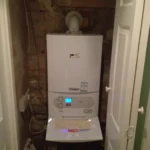 Boiler In Cupboard - Shaws Plumbing And Heating Boiler In Cupboard